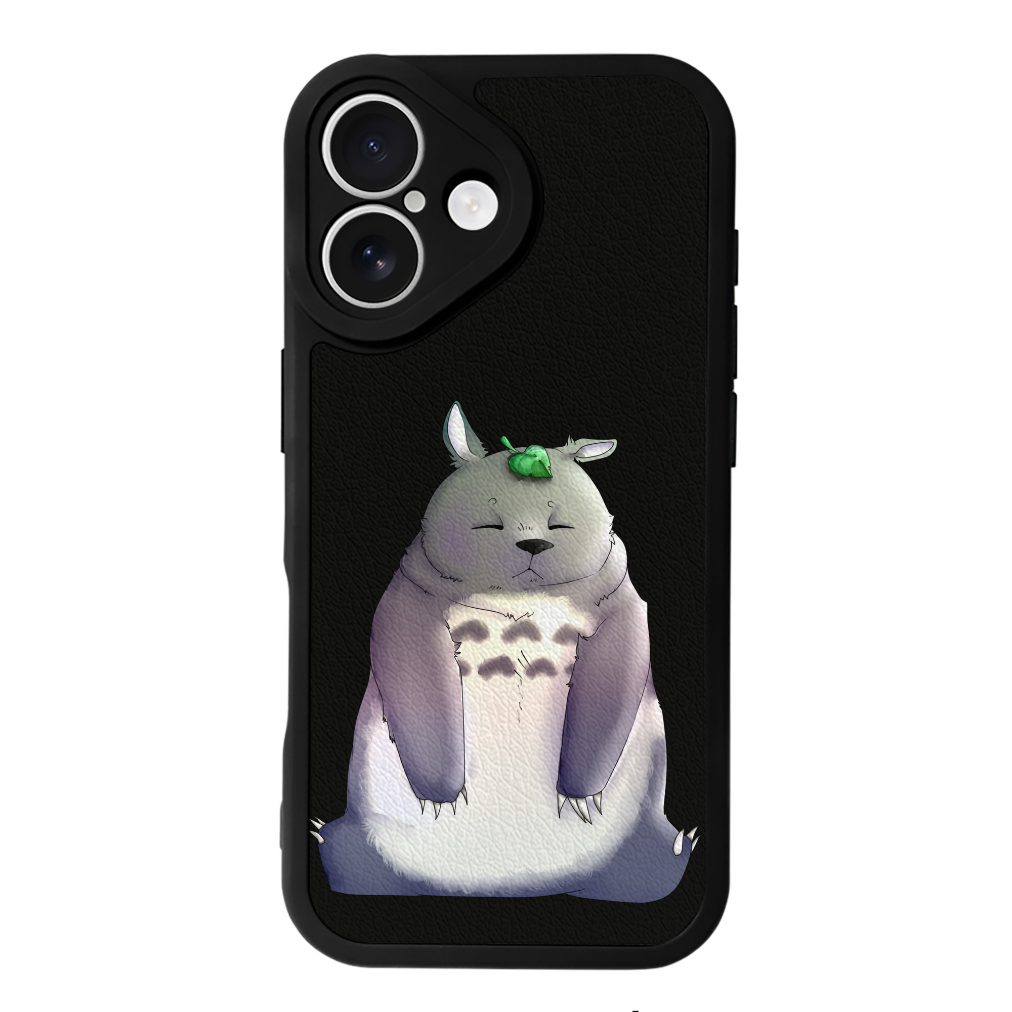 （画像用） となりのトトロ 草壁メイ 草壁サツキ My Neighbor Totoro Satsuki Kusakabe Mei Kusakabe 【iPhone 16シリーズ対応】シリコンスマホケース（レザー調） 材質：シリコン